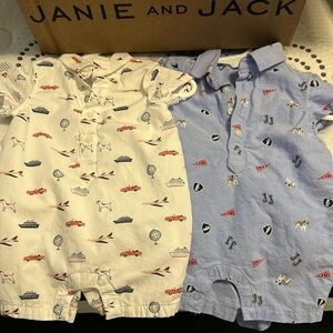 Janie and Jack rompers